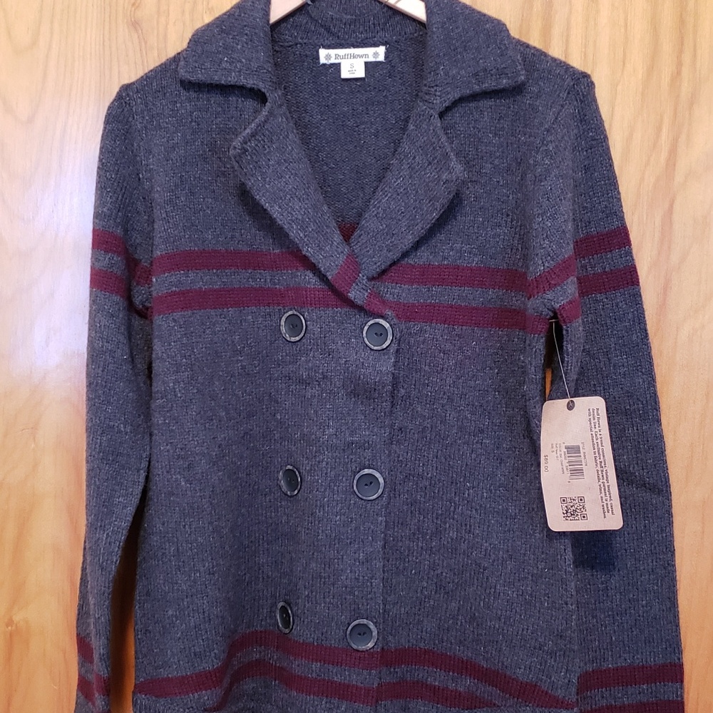 NWT Ruff Hewn Grey Sweater Blazer